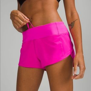 Lululemon Speed Up Low-Rise 2.5” Pow Pink